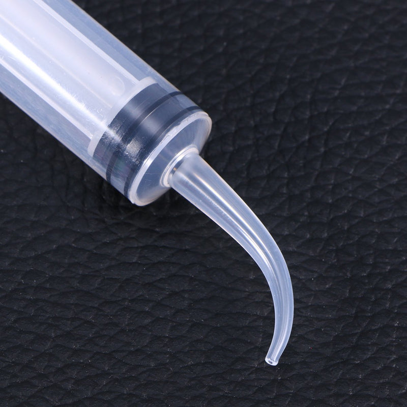 ROSENICE Disposable Dental Irrigation Syringe with Curved Tip for Dental Care 4pcs