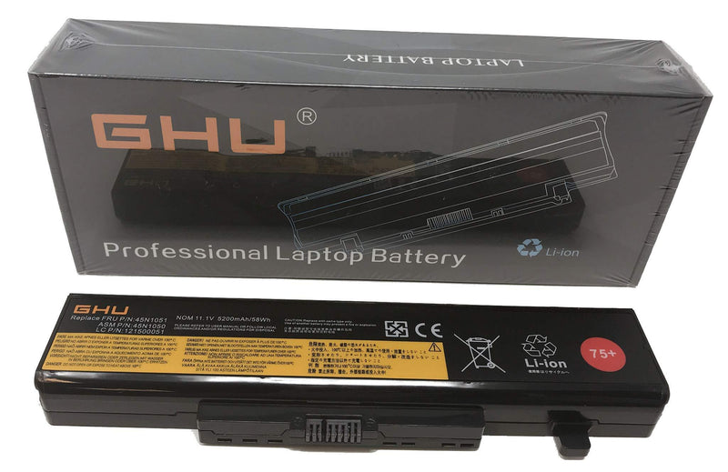 New GHU Battery 58 WH Compatible with Lenovo Thinkpad G580 Y580 G480 G485 G585 Y480 Y480N Y485 Y485N Y480P Y580 Y580N Y485P Z380 Z480 Y580P Z580 Z585 Z485 G700 G710 P580 P585