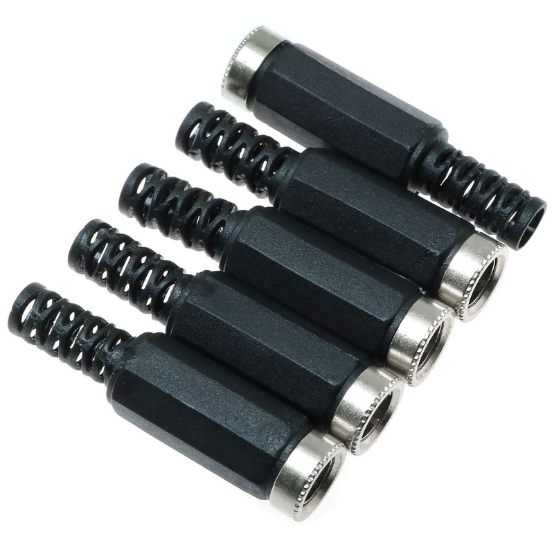 E-outstanding DC Socket 5PCS 5.5mm x 2.5mm Female DC Barrel Jack Solder Power Adapter for CCTV DVR Camera