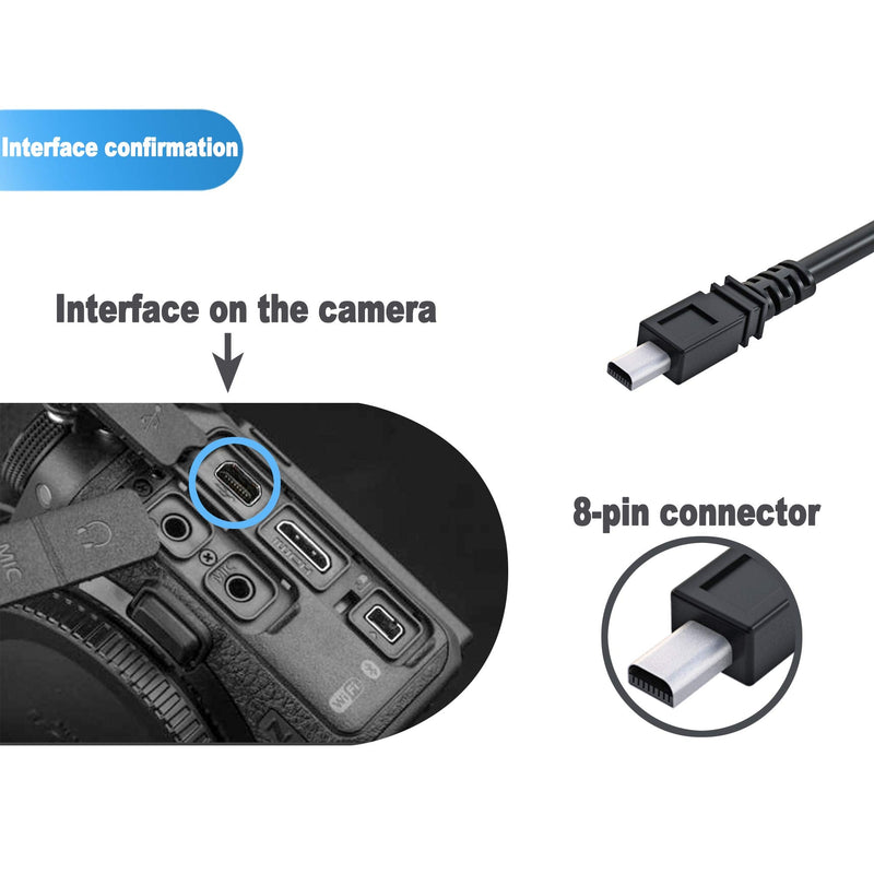 UC-E6 USB Cable, Ancable 3-Feet USB Mini-B Universal Digital Camera Data Transfer Cord Charger Cable Compatible for Nikon CoolPix, L, D, P, Series Digital Camera 1