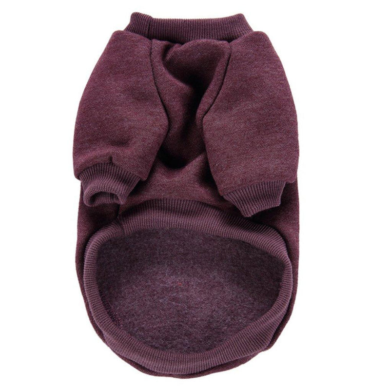 Jecikelon Pet Dog Clothes Knitwear Dog Sweater Soft Thickening Warm Pup Dogs Shirt Winter Puppy Sweater for Dogs (Brown, XXS) XX-Small Brown