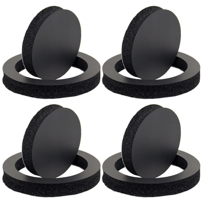 BENLIUDH Car Door Speaker Fast Rings Foam Bass Blockers, Car Universal Foam Speaker Enhancer System Kit for 6" and 6.5" Speaker 4 Pcs - Self Adhesive