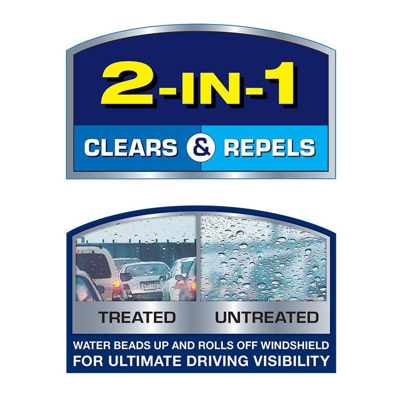 Rain-X 810167 Latitude Water Repellency 18" Windshield Wiper Blade, 2 Pack 18 Inch 2-Pack