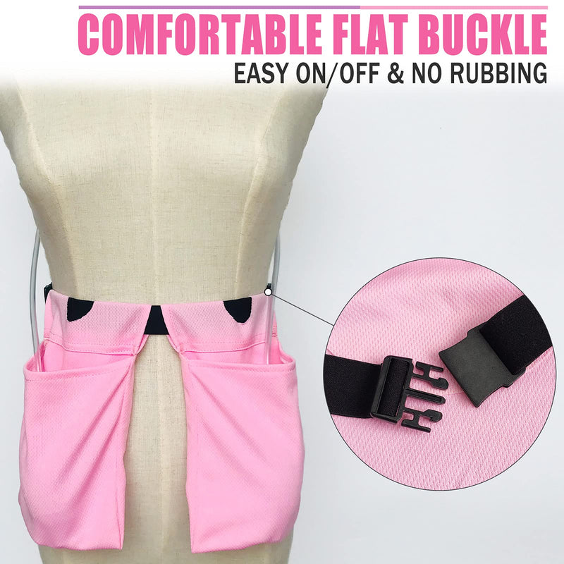 Mastectomy Drain Holder Pouches Large Capacity, Movable Drainage Pockets Stretchy for Breast Reconstruction/Abdominal/Explant/Tummy Tuck, Post JP Drains Management, Pink 1 Count (Pack of 1) Dwaist