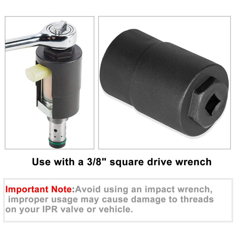 6.0 IPR Valve Socket with Seal Kit & Fuel Rail Adapters & 6.0 HPOP Air Test Fitting Tool fits for Ford 6.0L Powerstroke Diesel Socket& Rail Adapter&Test Fitting