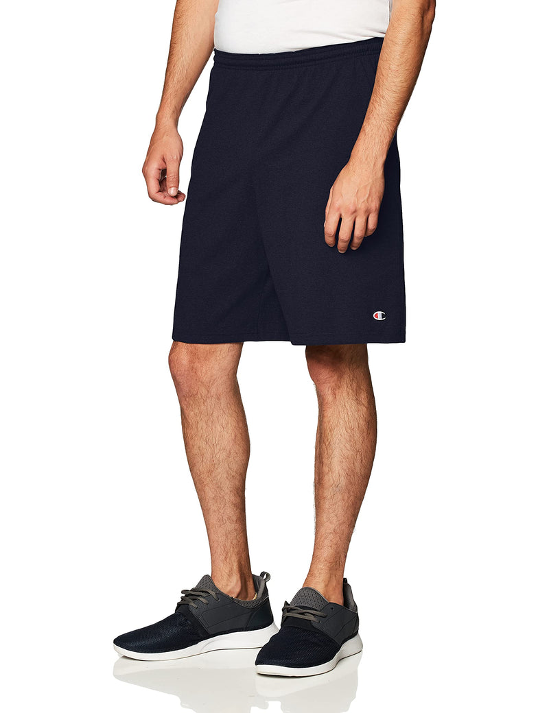 Champion Men's 9" Jersey Short with Pockets Small Navy