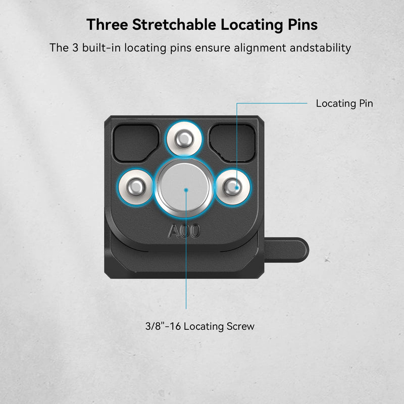 SmallRig 15mm Locating Single Rod Clamp For SMALLRIG Handles, Cages, and Plates with 3/8''-16 Locating Hole For ARRI - 4171