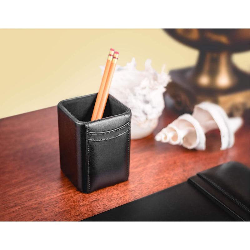 Dacasso Black Leather Pencil Measuring-Cups