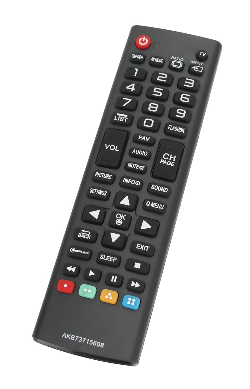New AKB73715608 Replace Remote fit for LG TV 55LN5400UA 32LN530BUA 50PN4500UA 32LH500B 32LN520B 32LN5300 32LN530B 32LN530B-UA 32LN5310 32LN536B 32LN540B 32LN541C 39LN5300 39LN541C 39LN5300-UB 39LN5300