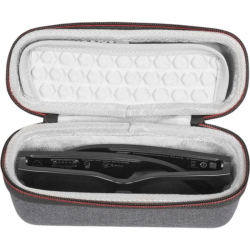 SaharaCase Travel Carry Case for Bose Frames Bluetooth Glasses (2021) [Shockproof Bumper] Rugged Protection Anti-Slip Grip - Black