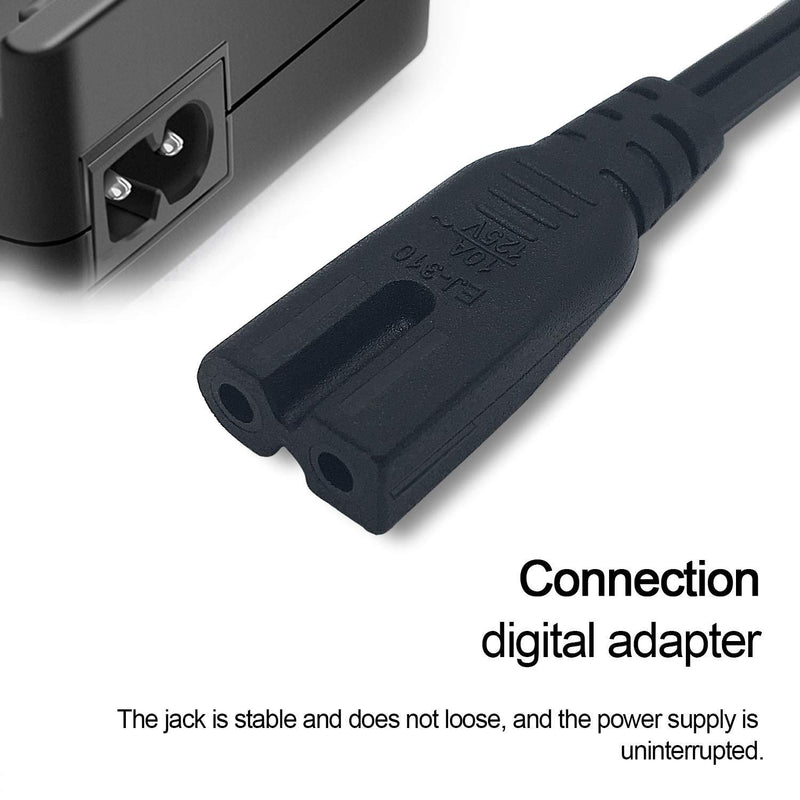 NAHAO AC Power Cable Cord Compatible with Vizio/Sharp/Sanyo/Emerson LED TV; Brother Sewing Machine STAR120E, STAR130E, STAR140E, XL3000, SQ-9000, XR1300, XR1355, XR-4000, XR-7700, XR-9000, XR-9500PRW