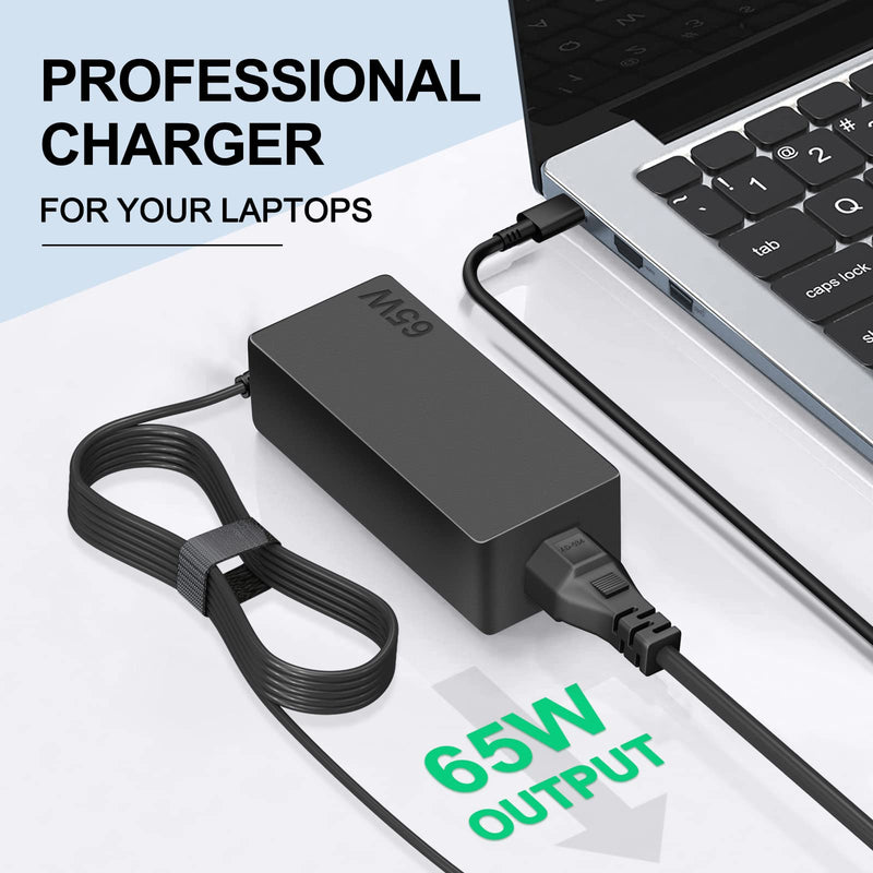 65W USB C Charger for Lenovo Thinkpad/Yoga/Chromebook Laptop Computer 65W 45W USB C Fast Power Adapter