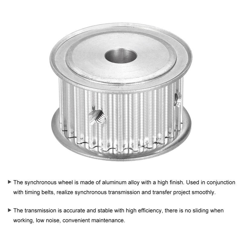 MECCANIXITY 5M 25Teeth Timing Pulley Synchronous Wheel Belt Drive Without Step 25mm Height 5mm Pitch 8mm Bore for Belt, 3D Printer, CNC