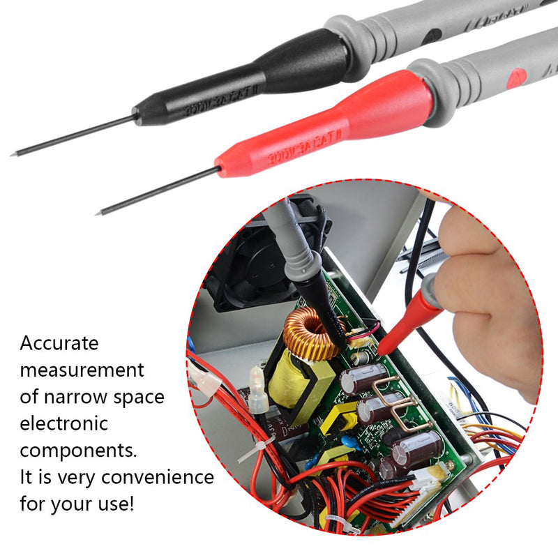 Electrical Multimeter Test Leads Set with Alligator Clips Test Hook Test Probes Lead Professional Kit 1000V 10A CAT.II dm-0509