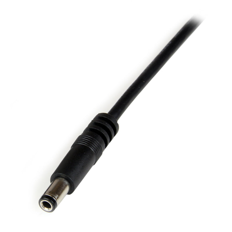 StarTech.com 1m USB to Type N Barrel 5V DC Power Cable - USB A to 5.5mm DC - 1 Meter USB to 5.5mm DC Plug (USB2TYPEN1M), Black 3 ft / 1m