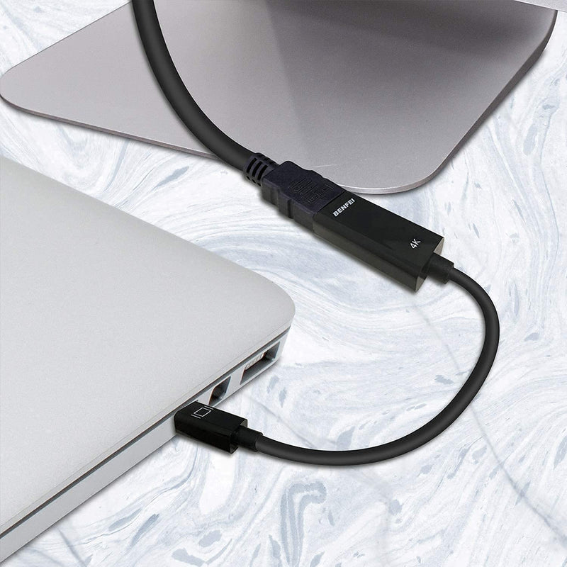 Mini DisplayPort to HDMI, Benfei Mini DP to HDMI 4K Adapter (Thunderbolt Compatible) Gold-Plated Cord Compatible for MacBook Pro, MacBook Air, Mac Mini, Microsoft Surface Pro 3/4 1 Pack