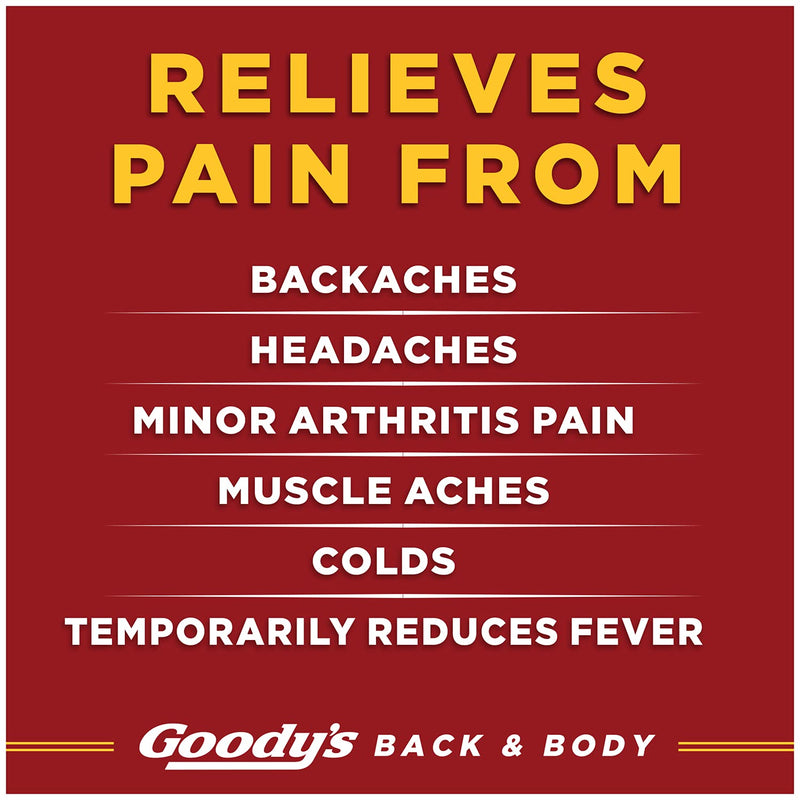 Goody's Back and Body Pain Relief Powder, 6 Powder Sticks, 12 Pack Pack of 12