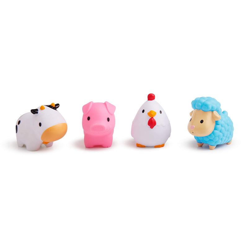 Munchkin Squirtin Bath Toy, Barn Buddies 4 count Farm