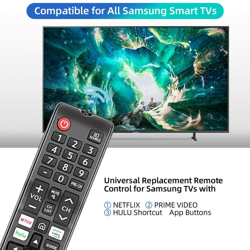 Gvirtue BN59-01315A Replacement Remote Control fit for Samsung 2019 4K UHD 7 Series Ultra HD Smart TV NU43RU7100 UN43RU7200 UN43RU710D UN50RU7100 UN50RU7200 UN50RU710D UN55RU7100 UN55RU7200 UN55RU710D