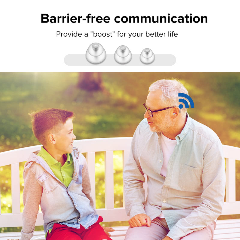 Hearing Aids, 16 Channel Digital Chip, High Fidelity Sound Quality, Noise Reduction, Feedback Cancellation, Ultra-Lightweight Hearing Amplifiers for Adults Hearing Loss (1 Pcs)