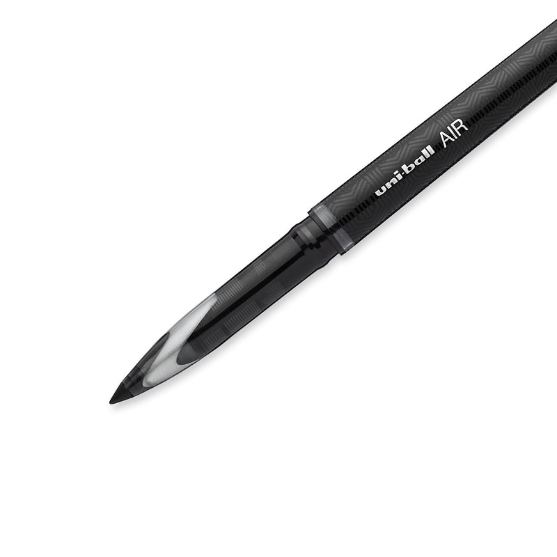 uni-ball AIR Rollerball Pens, Fine Point (0.7mm), Black, 12 Count (1927631) Medium Point