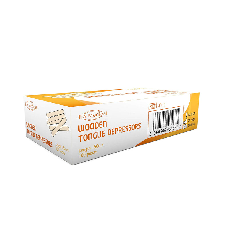 Wooden mouth depressors/wooden spatulas 100 pieces