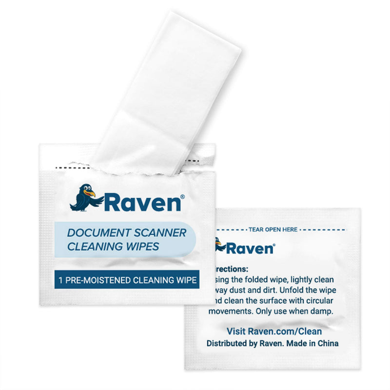 Document Scanner Cleaning Wipes - 60 Count Pack - by Raven Scanner