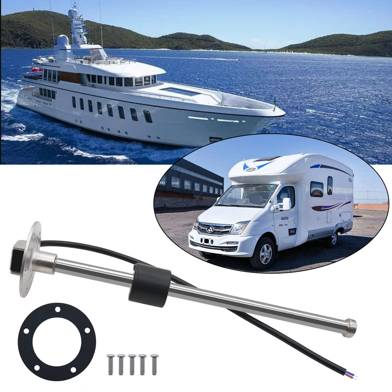 KAOLALI Fuel Level Sensor, Level Sensor, Boat Fuel Sender, Fuel Tank Sending Unit, Fits Fuel Gauge Water Level Gauge, 0-190 Ohm 275mm for RVs, Boats 275MM
