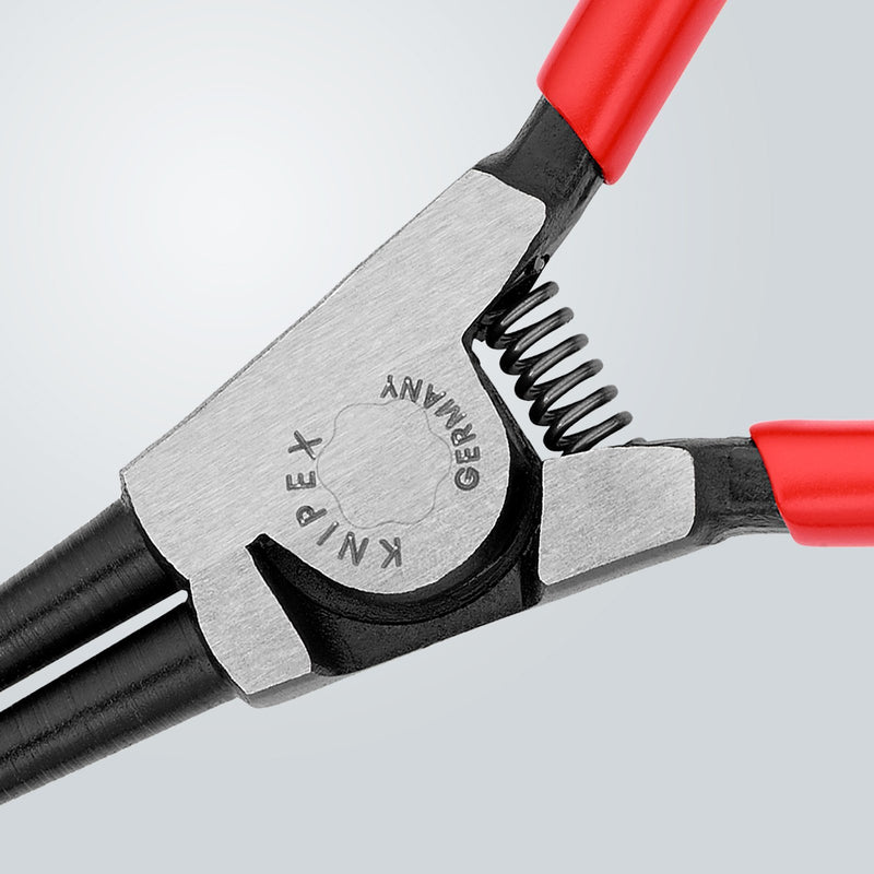 KNIPEX Tools - Circlip Pliers, External, Straight, 3/4"-2 23/64" Shaft Dia. (4611A2)
