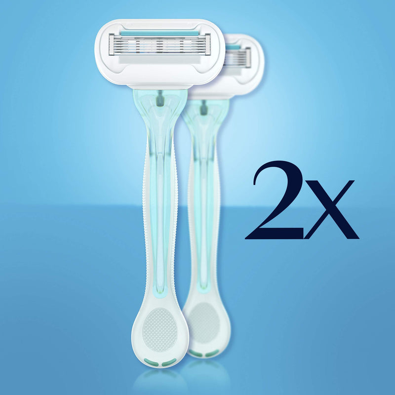 Gillette Venus Extra Smooth Sensitive Women's Disposable Razors, 2 Count Extra Smooth Sensitive (2 count)