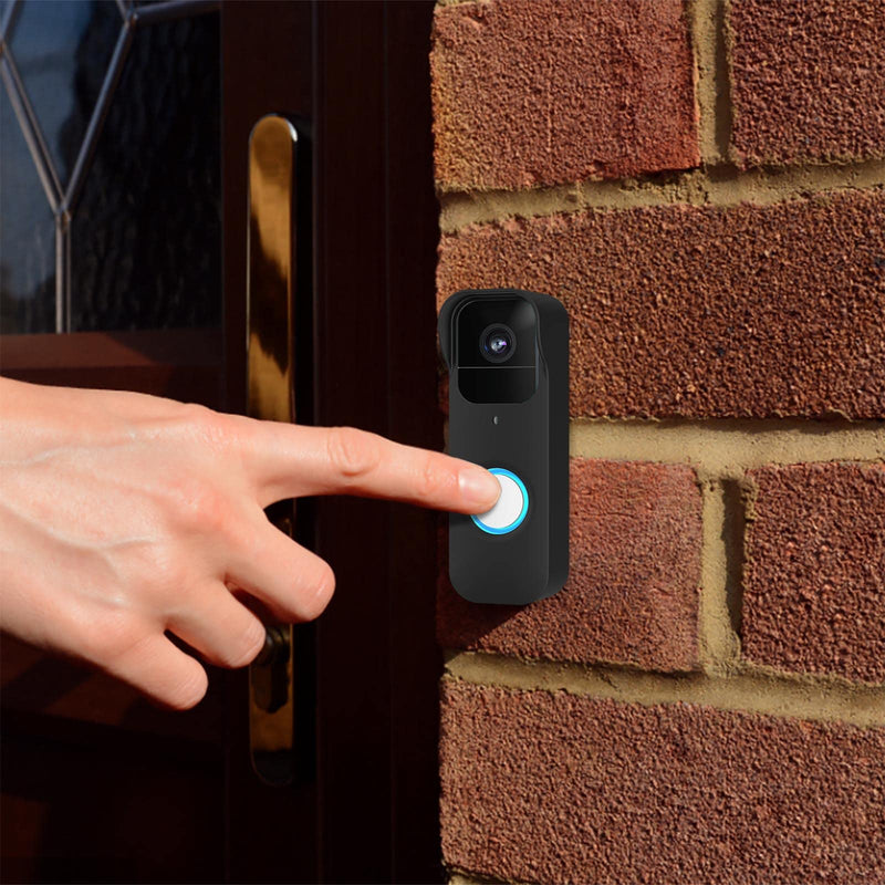 Camera Cases Compatible with Blink Video Doorbell Cover Black Silicone Waterproof Protetive Skin- LEFXMOPHY