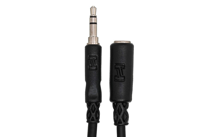 Hosa MHE-102 3.5 mm TRS to 3.5 mm TRS Headphone Extension Cable, 2 Feet