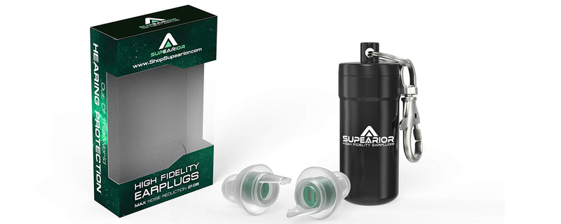 Supearior - High Fidelity Earplugs, Concert and Musician Earplugs, Reusable Ear Plugs, Earplug for Hearing Protection