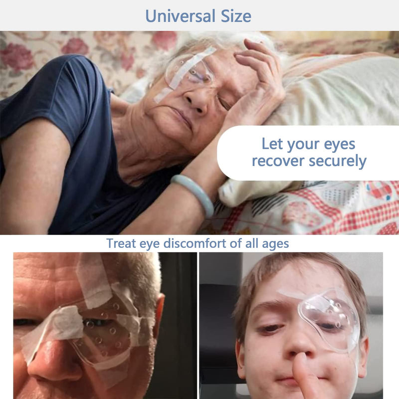 Azwood Post Surgery Eye Protection Clear Ventilated Eye Patch (Pack of 2)