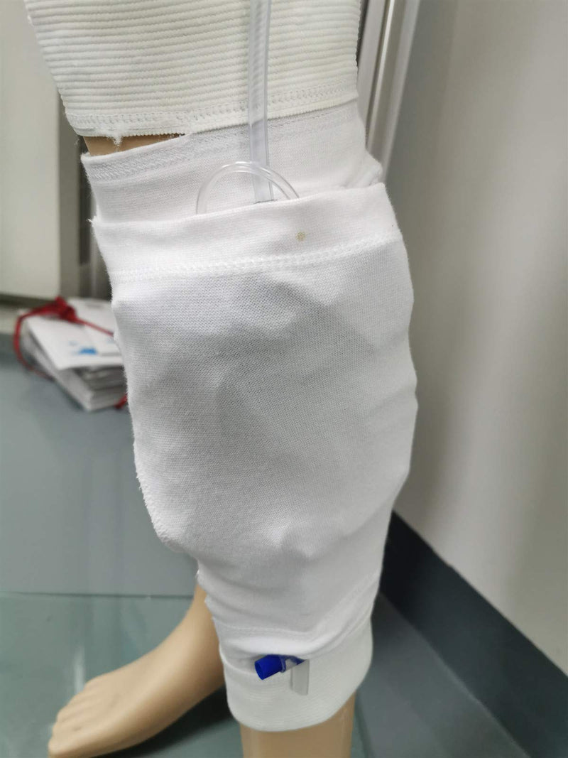 Collection Leg Bag Sleeve - Catheter Urine Drainage Bags Calf Holder Strap for Incontinence (S)