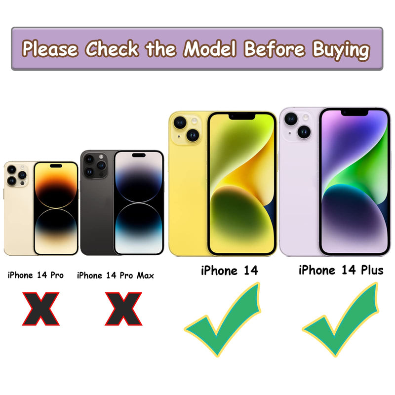 Back Rear Camera Lens Glass Replacement for iPhone 14 and iPhone 14 Plus Camera Glass Replacement with pre-Installed Adhesive and Reparing Toolkits(for iPhone 14 6.1 inches/ 14 Plus 6.7 inches)