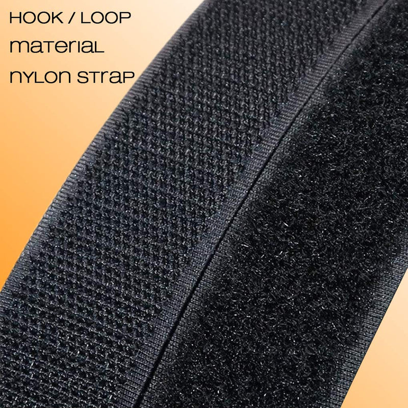 VIGAER 8"-12"-18"-24"-30" Reusable Fastening Cable Straps, 30 Pcs Securing Straps Adjustable Nylon Hook and Loop Cinch Cable Ties Down with Metal Buckle 8"-12"-18"-24"-30"