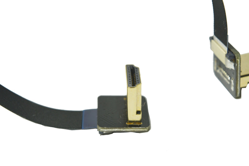 FFC HDMI Flat Slim HDMII FPV HDMI Cable Standard Full Normal Male HDMI Interface 90 Degree to Standard HDMI Full HDMI Normal HDMI 90 Degree for brushless Gimbal rig Drone Gimbal rig dsrl (20CM) 20CM