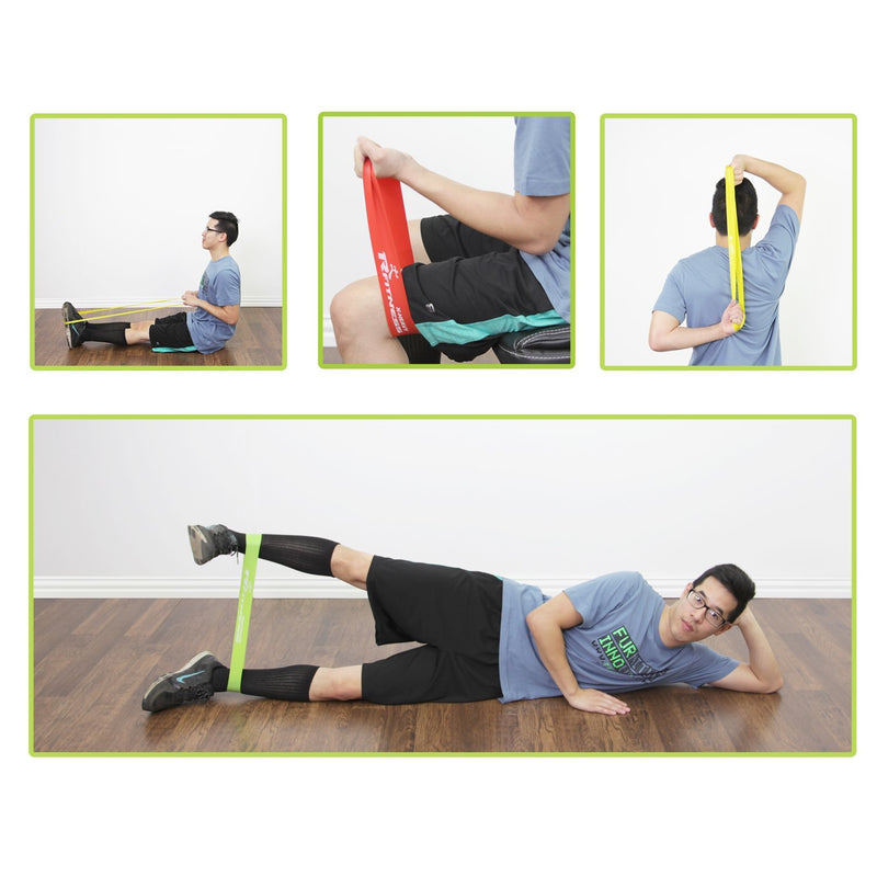 Furinno Rfitness Professional Loop Stretch Exercise Band 4-PC Set, RF1503-4