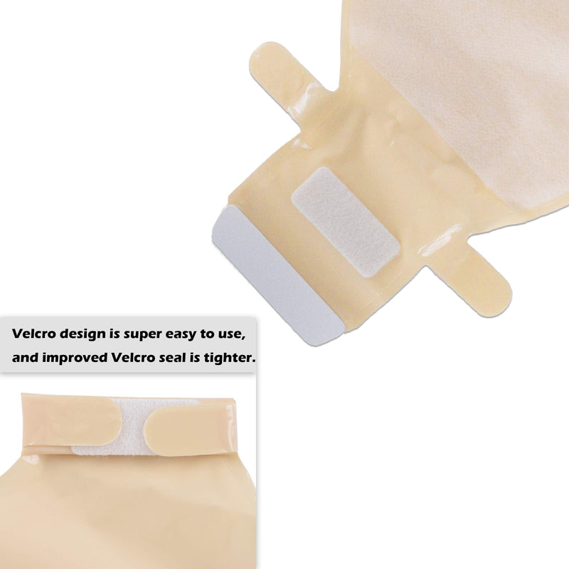 Carbou 21PCS Ostomy Supplies Colostomy Bags,Two Piece Drainable Pouches with Closure, Ileostomy Stoma Care,Cut-to-Fit(15pcs Bags+6pcs Barrier) 23 Piece Set