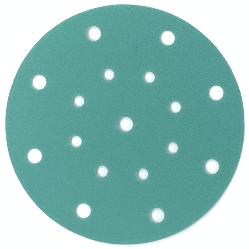 Serious Grit 6-Inch 17-Hole, 150 Grit Sanding Discs - Premium Hook and Loop Heavy Duty Sandpaper for Random Orbital Sanders - 50 PACK BOX