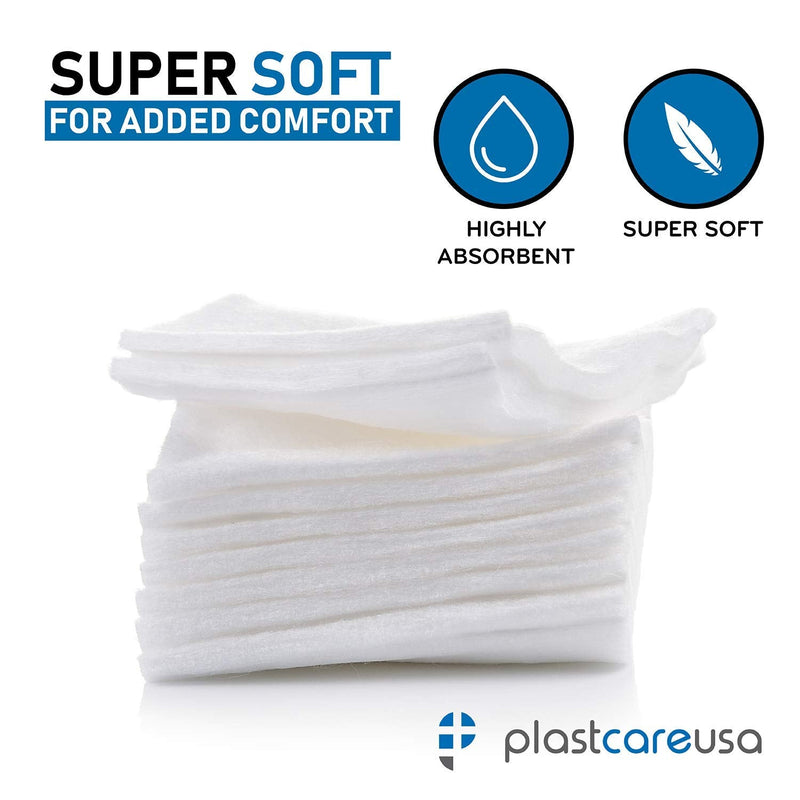 200 4 x 4 Non Woven Sponges 4 Ply, Non-Sterile Dental First Aid Gauze 4x4 Inch (Pack of 200)