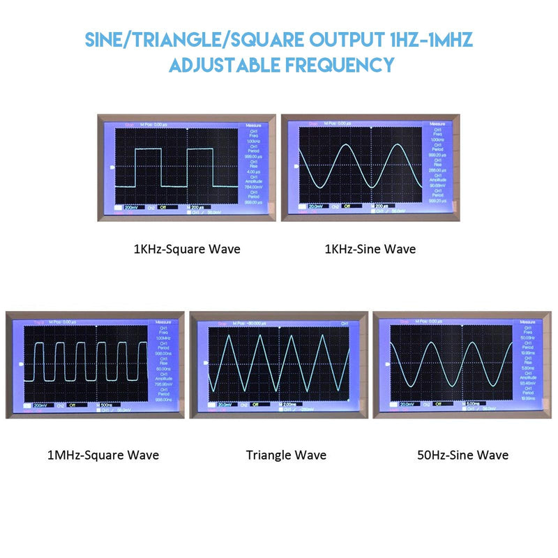 2 Pieces Signal Generator Kit, XR2206 Precise Function Signal Generator Frequency Module Signal Generator DIY Kit Sine Triangle Square Output Adjustable 1Hz-1MHz, 9-12V DC Input 2