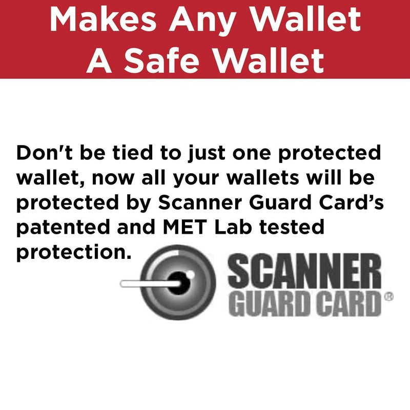 Scanner Guard Card - Credit Card Scanner Protector - The Only Patented and MET Lab Tested Card Protector Hence Higher Price - Free Refund If Hacked with Proof After 6 Months of Purchase