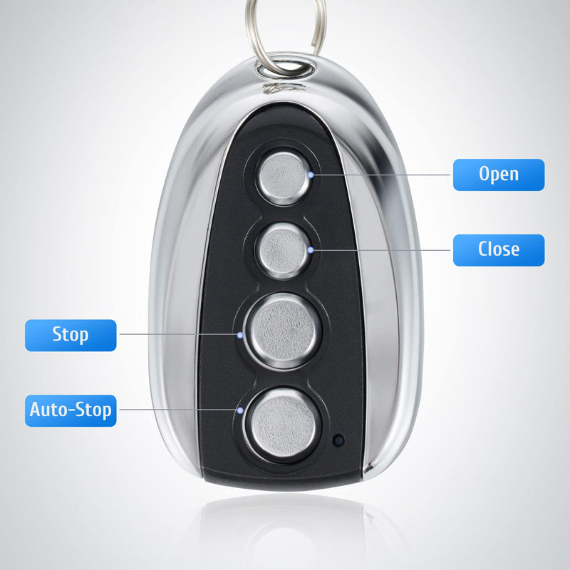 CO-Z Remote Control for Automatic Sliding Gate Opener Hardware, Electric Rolling Driveway Gate Opener Closer Security Kit Remote (1x Backup Key) Original version