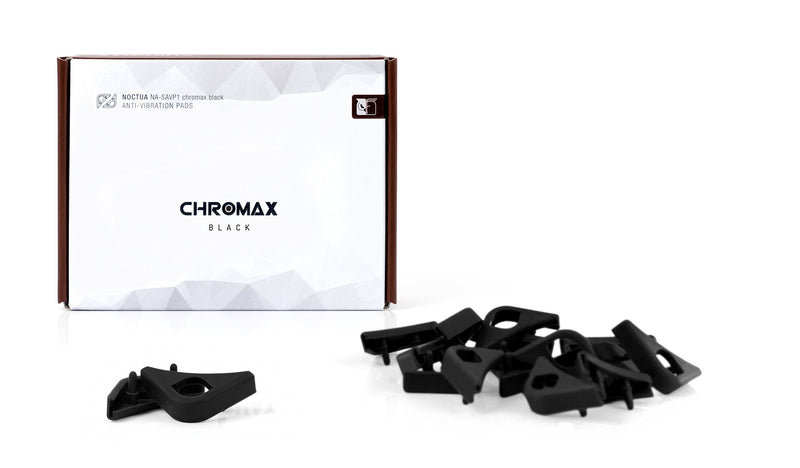 Noctua NA-SAVP1 chromax.Black, Anti-Vibration Pads for 120/140mm Noctua Fans (16-Pack, Black)