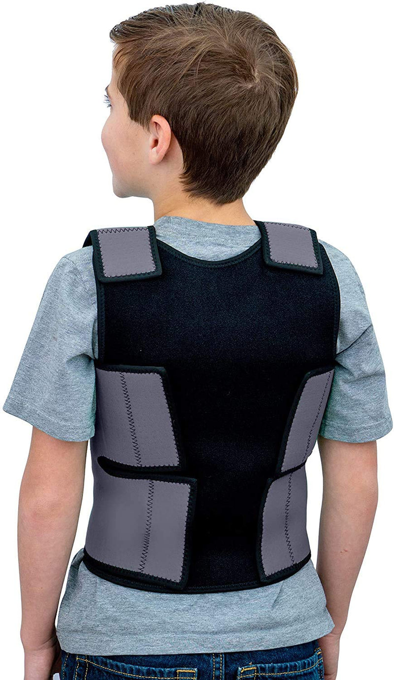 Special Supplies Sensory Compression Vest Deep Pressure Comfort for Autism, Hyperactivity, Mood Processing Disorders, Breathable, Form-Fitting, Kids and Adults (Gray, X-Small 14x24 inches) Gray X-Small (Pack of 1)