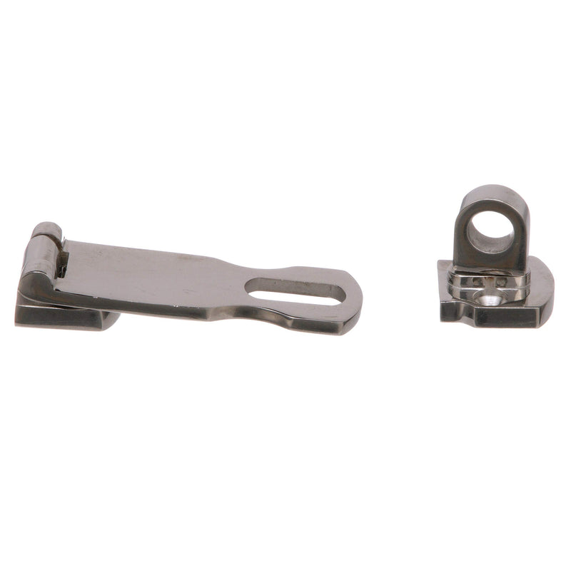 Seachoice Marine-Grade Safety Hasp w/Swivel Eye, Polished 316 Stainless Steel, 3 in. X 1-1/4 in.