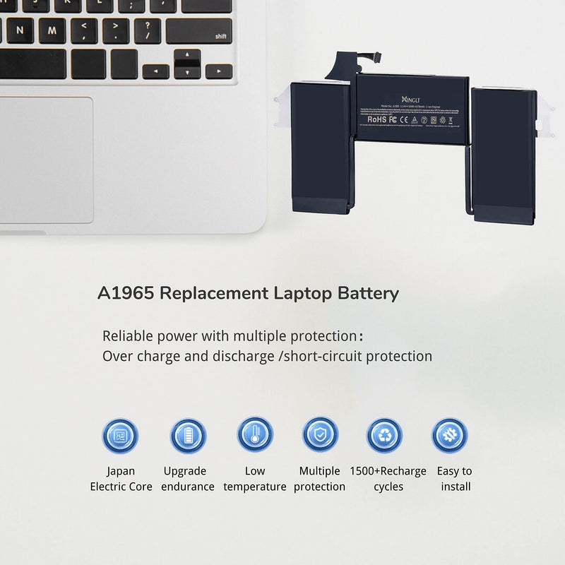 XINGLT A1932 A2179 Replacement Battery for MacBook Air Retina,A1965 Laptop Battery for MacBook Air 13 inch Retina A1932 (2018-2019) A2179 (2020) 55Wh 4800mAh 11.4V EMC 3184 3302