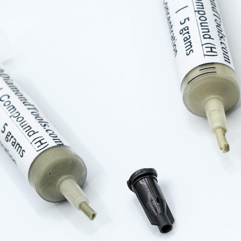TechDiamondTools Kit of 3 Diamond Lapping Paste Polishing Compound 500 800 1200 Grit Lapidary Paste for Rock Glass Metal Jewelry Resin Marble with High Concentration of Diamond Powder USA Made 1200 800 500 grit